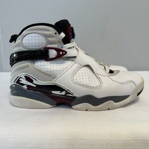 Air Jordan Retro 8 Womens 8.5 US Burgundy White  (CI1236-104)